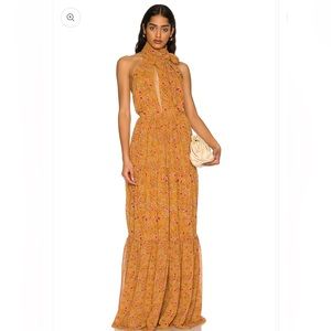 Tularosa Orange Orion Maxidress